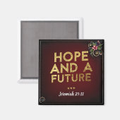 Jérémie 29:11 Magnet Carré (Recto/Verso)