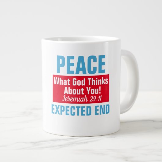 Jérémie 29:11 - Mug Jumbo (Devant droit)