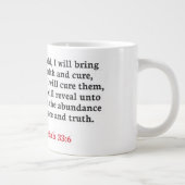 Jérémie 33:6 - Mug Jumbo (Droite)