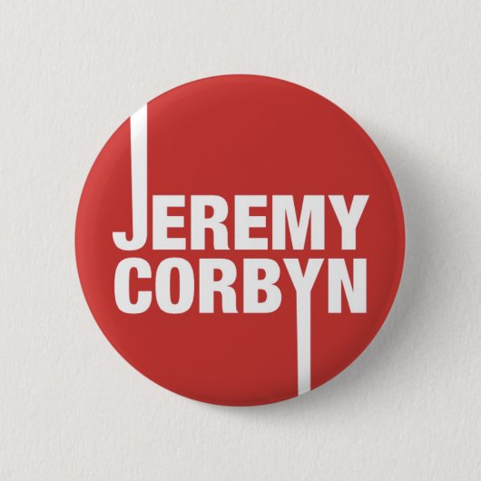 Jeremy Corbyn Button Badge Labor Party Leader (Voorkant)