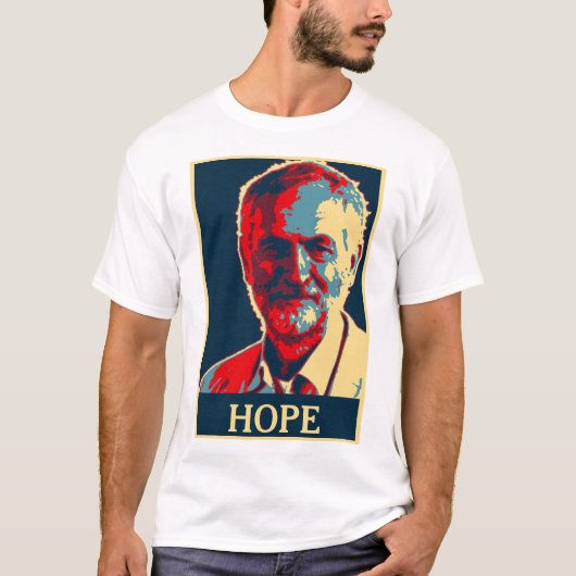 jeremy corbyn hope tshirt Voeg Jouw tekst toe (Voorkant)