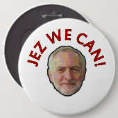 Jeremy Corbyn "Jez que nous pouvons" Badge (Devant & derrière)