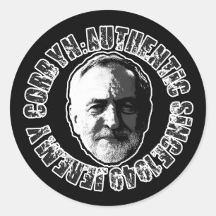 JEREMY CORBYN STICKER NOIR