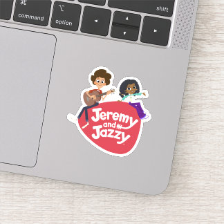 Jeremy en Jazzy Sticker