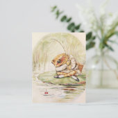 “Jeremy Fisher op een waterlelieblad” door Beatrix Briefkaart (Staand voorkant)