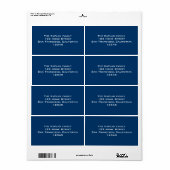 Jeremy Return-adreslabel Etiket (Full Sheet)