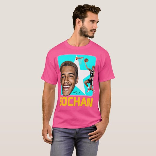Jeremy Sochan Retro T-shirt (Voorkant volledig)