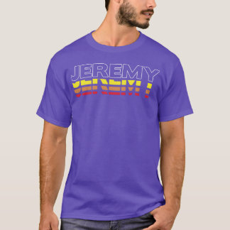 Jeremy voornaam grappige vintage zonsondergang Jer T-shirt