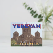 Jerevan, bezoek Armenië briefkaart (Staand voorkant)