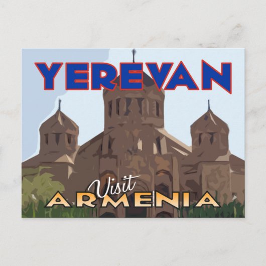 Jerevan, bezoek Armenië briefkaart (Voorkant)