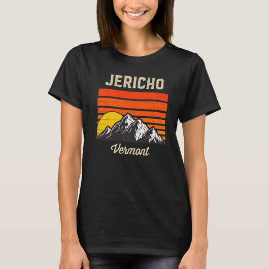 Jericho Vermont Retro Stad Usa T-shirt (Voorkant)