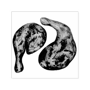 Jerk Chicken Caribbean West Indian Jamaican Food Zelfinktende Stempel