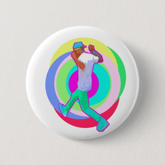 JERK DANCE logo Ronde Button 5,7 Cm (Voorkant)