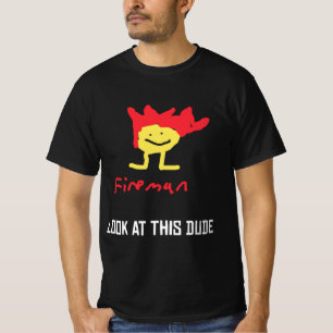 jerma Fireman kijkt naar DEZE DUDE T-shirt