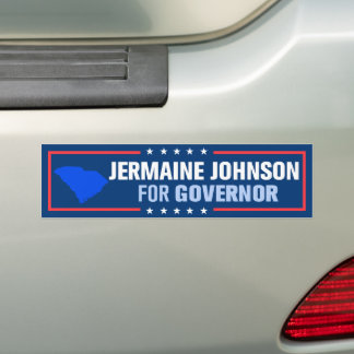 Jermaine Johnson voor gouverneur van South Carolin Bumpersticker