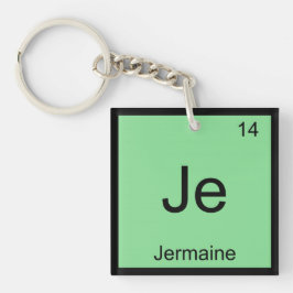 Jermaine Name Chemistry Element Periodic Table Sleutelhanger