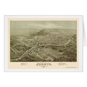 Jermyn, carte panoramique de PA - 1889