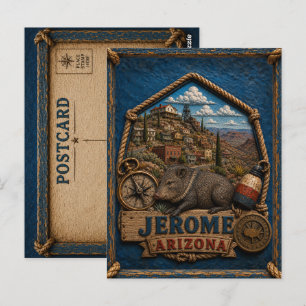 Jerome Arizona Ansichtkaart Vintage Reis Briefkaart