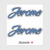 Jerome Blue Autocollants Autocollants (Feuille)