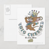 Jerry Big Cheese op de maan 2 Briefkaart (Voorkant / Achterkant)