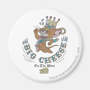 Jerry Big Cheese op de maan 2 Magneet