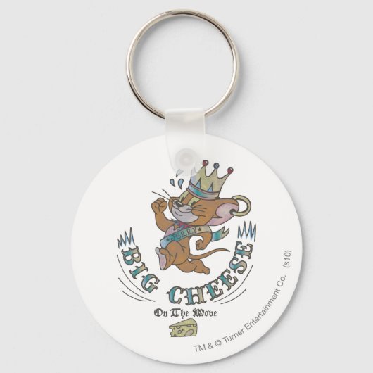 Jerry Big Cheese op de maan 2 Sleutelhanger (Voorkant)