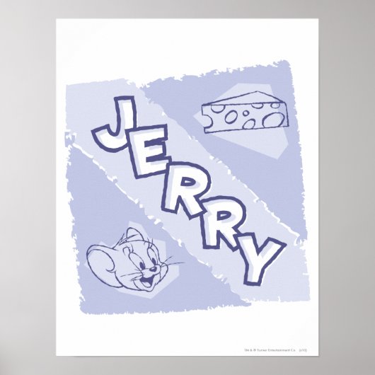 Jerry Blue Cheese Logo Poster (Voorkant)