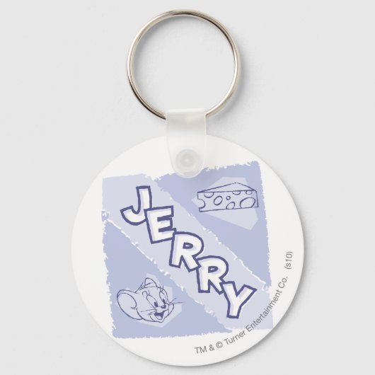 Jerry Blue Cheese Logo Sleutelhanger (Voorkant)