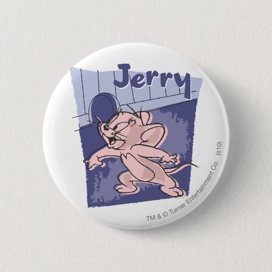 Jerry Blue Ronde Button 5,7 Cm (Voorkant)