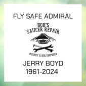 Jerry Boyd Memorial Raamsticker (Vel 3)
