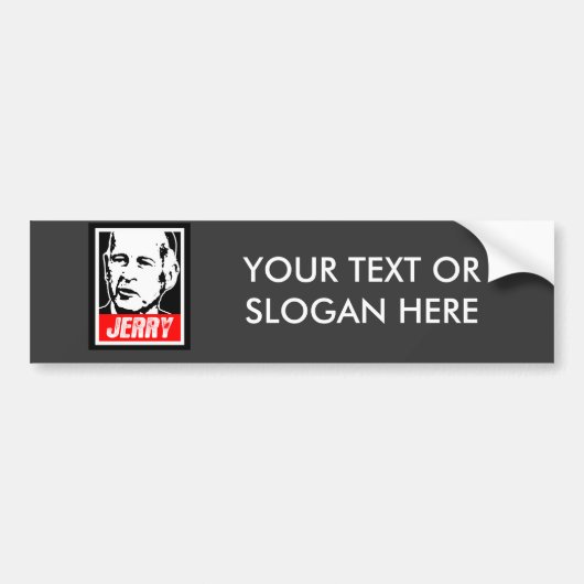 JERRY BROWN BUMPERSTICKER (Voorkant)