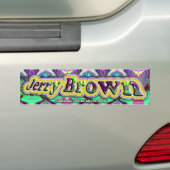 Jerry Brown bumpersticker (Op auto)