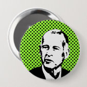 JERRY BROWN - RONDE BUTTON 4,0 CM (Voorkant /achterkant)