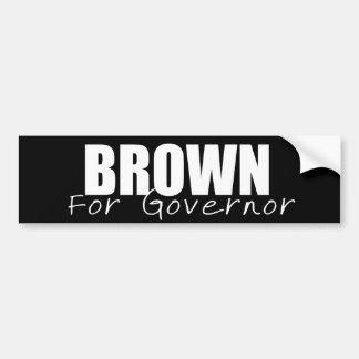JERRY BROWN-verkiezingsgear Bumpersticker