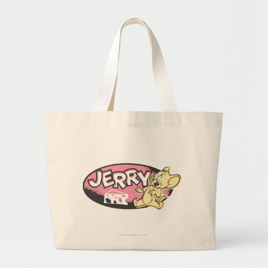 Jerry Cheese Logo Grote Tote Bag (Voorkant)