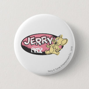 Jerry Cheese Logo Ronde Button 5,7 Cm