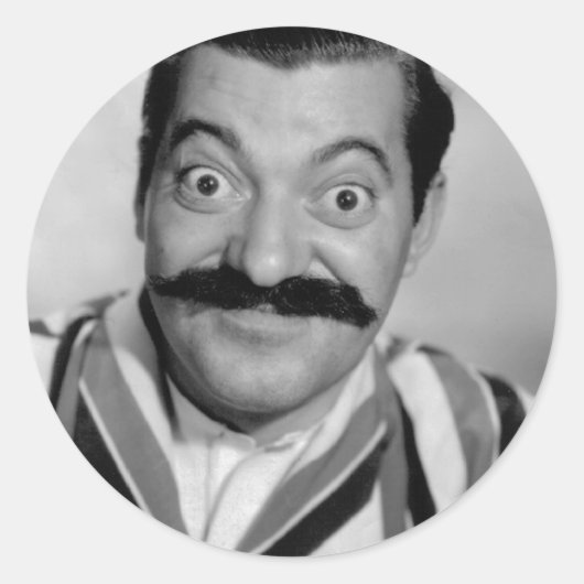 Jerry Colonna Ronde Sticker (Voorkant)