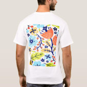 Jerry en bloem T-shirt ontwerp (Achterkant)