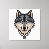 Jerry Garcia wolf Canvas Afdruk (Voorkant)