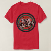 Jerry Lee Lewis Retro Circle Crack TShirt (Design voorkant)