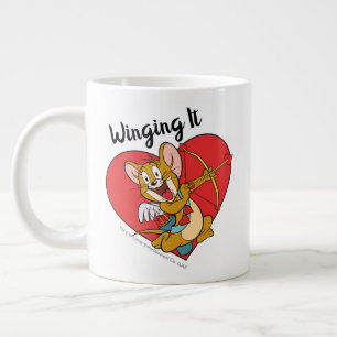 Jerry Mouse Gedprezen als Valentijn Cupid Extra Grote Beker