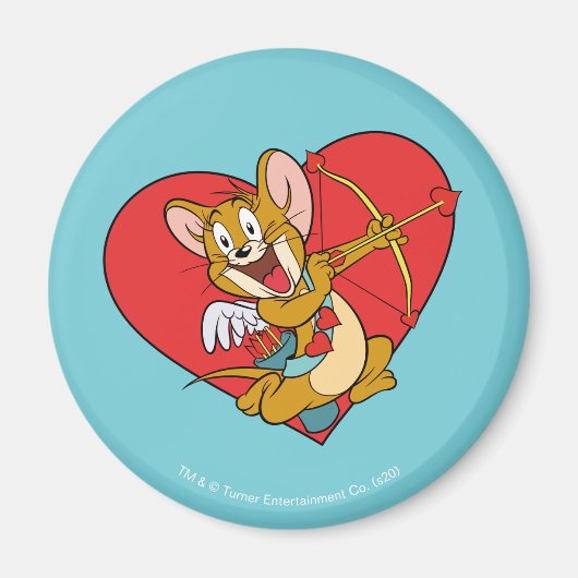 Jerry Mouse Gedprezen als Valentijn Cupid Magneet (Voorkant)