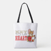 Jerry Mouse "Key to My Heart"-Valentijn Draagtas (Achterkant)