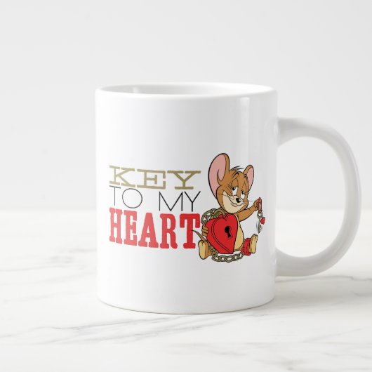 Jerry Mouse "Key to My Heart"-Valentijn Extra Grote Beker (Rechts)