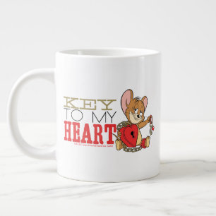 Jerry Mouse "Key to My Heart"-Valentijn Extra Grote Beker