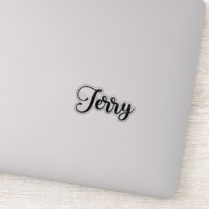 Jerry Naam - Handgeschreven kalligrafie Sticker