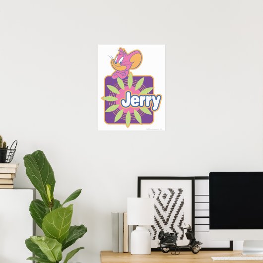 Jerry Neon Mouse Poster (Thuiskantoor)