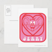 Jerry Pink Hearts Briefkaart (Voorkant / Achterkant)