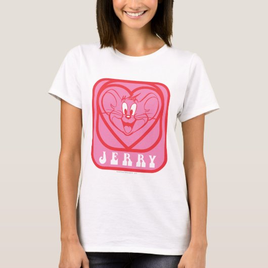 Jerry Pink Hearts T-shirt (Voorkant)