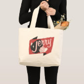 Jerry Red en Black Logo Grote Tote Bag (Voorkant (product))